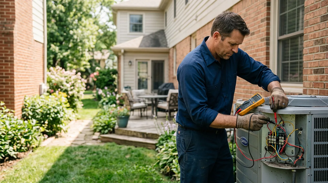 HVAC technician working near Rockport, WV